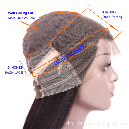 Wholesale Unprocessed Good Price Raw Virgin Hair Indian Silk Top Full Lace 360 Wigs Natural Hair